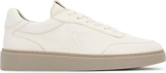 Kazar Sneakers van natuurlijk leer in off-white tint - Heren - Sneakers - Wit - 44 EU - Leer - Schoenen