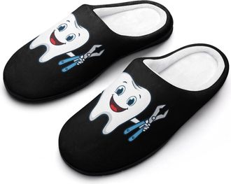 Generic Teeth Dentist Dentistry Dental Mens Slippers Comfortable And Non-slip Cotton Slipper Shoe for House