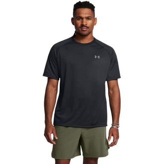 Under Armour Trainingsshirt UNDER ARMOUR UA TECH 2.0 SS TEE, Herren, Gr. 4XL, schwarz, Jersey, Obermaterial: 100% Polyester, normal, Rundhals, Raglan&auml;rmel abgestep