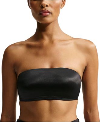 Nike (WMNS) Nike SKIMS Satin Shine Convertible Bandeau Bra Obsidian IR8688-054