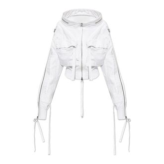 Dsquared2 Light Jackets, female, White, Size: 2XS Pocket Jacket