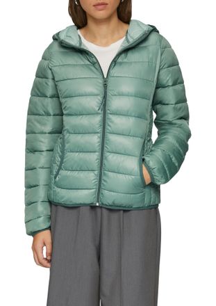 QS by s.Oliver Outdoorjacke QS, Damen, Gr. S (34), gr&uuml;n (sage gr&uuml;n), Steppware, Obermaterial: 100% Polyester. Futter: 100% Polyester, unifarben, regular fit taillenb
