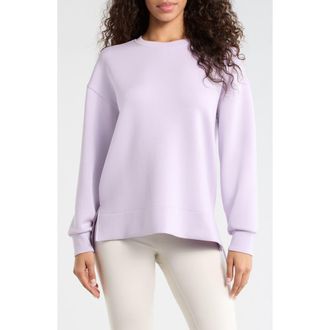 Spanx AirEssentials Crewneck Sweatshirt in Verbena at Nordstrom, Size X-Small