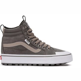 Vans Sneaker VANS MTE SK8-Hi Waterproof Insulated, Damen, Gr. 37, grau (grau, grau), Leder, Synthetik, Textil, Schuhe Sneaker, wasserdichter, gef&uuml;tterter S