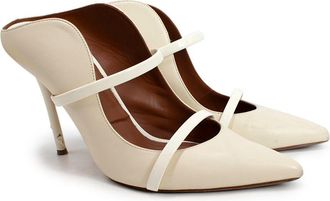 Malone Souliers Cream Maureen Stiletto Mules Size 39