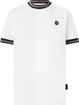 Philipp Plein Camiseta Cuello Redondo Manga Corta - Tops - Hombre - Blanco - 2XL