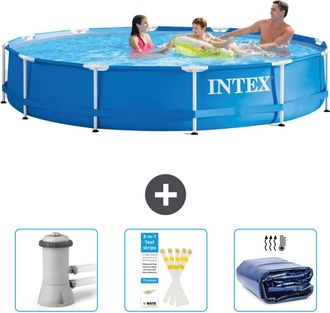 Intex Piscina Con Estructura Redonda - 366x76 Cm - 6-piezas Scb74