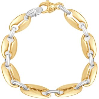 Pompeii3 Mens Link 14k Gold (43gram) or Platinum (70gram) 11mm Bracelet 8.5