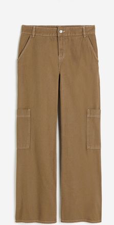 H&M Weite Cargohose - Beige