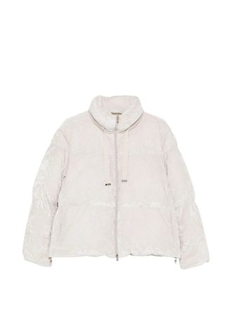 Herno Textured Pattern Boxy Silhouette Down Jacket