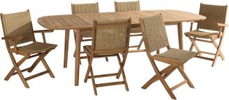 Macabane Conjunto de jard&iacute;n para 6 personas Canc&uacute;n