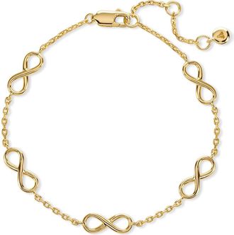 Devata Infinity Charm Bracelet in Gold at Nordstrom Rack, Size 7.5