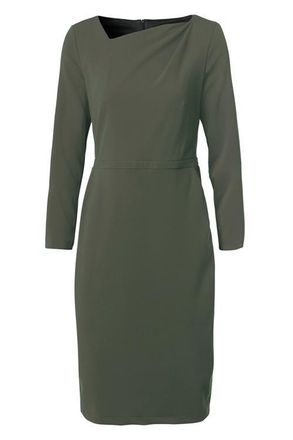 Mart Visser Novelle Jurk Olijfgroen