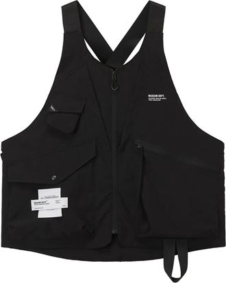 Musium Div. Gilet con stampa - Nero