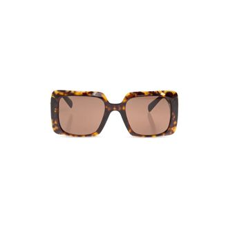 Versace Sunglasses, female, Brown, Size: 54 MM Geometric Sunglasses