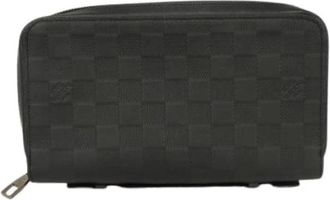 Louis Vuitton Pre-owned Clutches, male, Black, Size: ONE SIZE Pre-owned Zippy XL Damier Infini Wallet