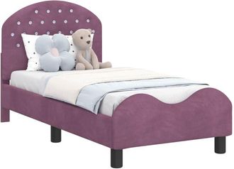 vidaXL Estructura De Cama Para Ni&ntilde;os Peque&ntilde;os Con Cabecera Morado Vidaxl