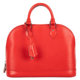 Louis Vuitton Pre-owned Womens Alma PM Handbag - Red - One Size