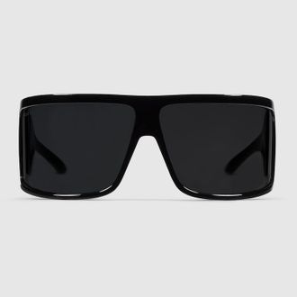 Gucci Mask Frame Sunglasses, Black