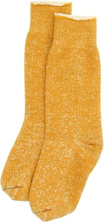 RoToTo Double Face Mens Fashion Socks Large Yellow