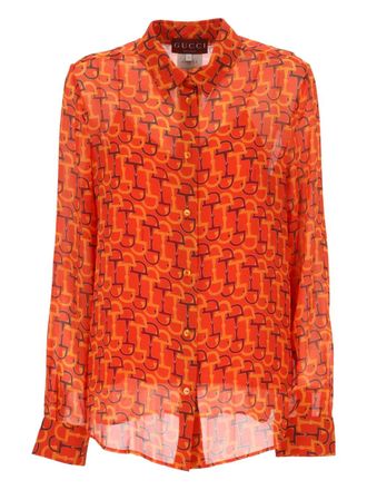 Gucci printed shirt - Orange