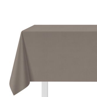 KASANOVA Tovaglia idrorepellente 140x320 cm effetto juta tortora