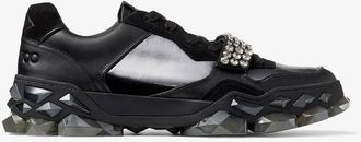 Jimmy Choo London Diamond X Strap/M Low-Top Trainers, Brand Size 39.5 ( US Size 6.5 )