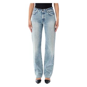 Haikure Lisa Straight Leg Jeans - Dames - Jeans - Blauw - Maat: W28 Katoen