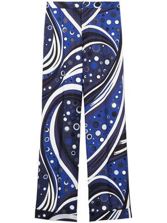 Pucci Pantaloni con stampa - Blu