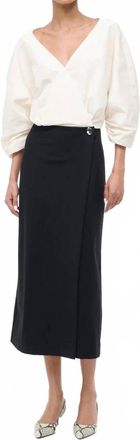 Staud Orion Dress In Ivory/black