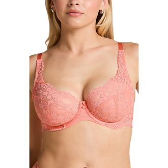 Hunkem&ouml;ller Daisy Non-Padded Underwired Bra in Pink at Nordstrom, Size 36Ddd
