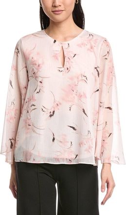 Anne Klein Keyhole Front Blouse