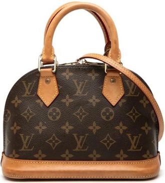 Louis Vuitton Pre-owned Alma BB - Dames - Vintage Handtas - Bruin - ONE Size - Leer - Vintage