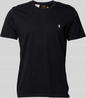 Ralph Lauren T-Shirt mit Logo-Stitching in Black, Gr&ouml;&szlig;e S