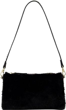 Manu Atelier Mini Prism Bag in Black Leather