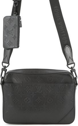 Louis Vuitton Monogram Shadow Black Noir Monogram Shadow Shoulder Bag (Pre-Owned)