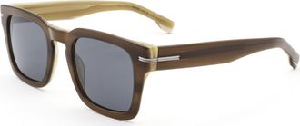 HUGO BOSS BOSS 1625/S 0QGX IR Beige Striped/Grey