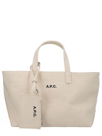A.P.C. Womens Le Drummer Tote Bag Powder Cotton Handbags Hand