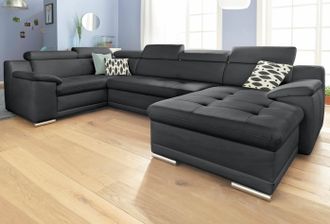 Sit&more Wohnlandschaft »Top Andiamo U-Form« mit Kopfteilverstellung, wahlweise mit Bettfunktion