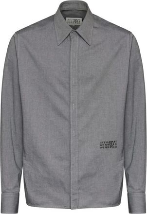 Maison Margiela Shirt - Heren - Casual Overhemden - Grijs - L - Katoen - Overhemden