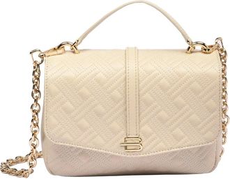 Baldinini Bolso bandolera acolchado de piel - Bags - Mujer - Beige - ONE SIZE