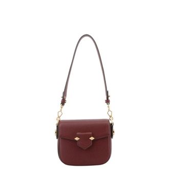 Pourchet Tassen, Dames, Rood, ONE Size, Leer, Petit trotteur