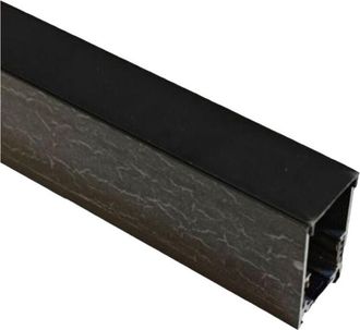 Trade Shop Trade Shop - Binario De Aluminio Negro Lineal Externo Para Luces De Pista Magn&eacute;tica Dc 48v 2mt Gf-3-2m