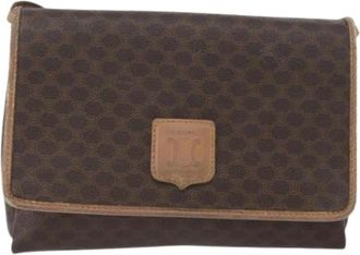 Celine Pre-owned Cross Body Bags, female, Brown, Size: ONE SIZE Pre-owned Canvas Crossbody Bag