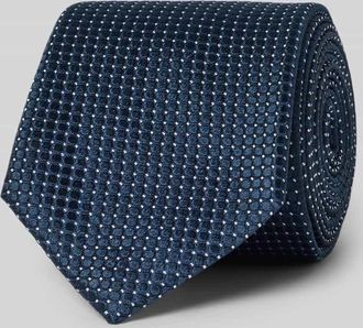 Willen Krawattenfabrik Krawatte aus Seide im Allover-Look (8 cm) in Blau, Gr&ouml;&szlig;e 1