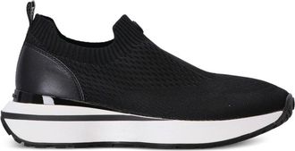 Michael Kors Ari slip-on sneakers - women - Rubber/Fabric/Fabric - 8.5 - Black