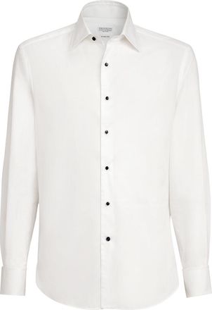 Brunello Cucinelli Tuxedo shirt in White at Nordstrom, Size 4X-Large Eu