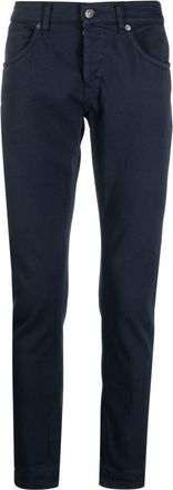 Dondup mid-rise straight-leg jeans - men - Polyester/Elastane/Cotton/Cotton - 30 - Blue