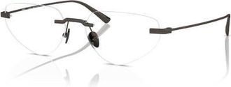 Ferrari 55mm Irregular optical glasses in Grey at Nordstrom