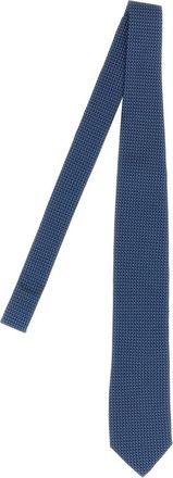 Pal Zileri Patterned Silk Tie - Heren - Stropdassen - Blauw - ONE Size - Accessoires
